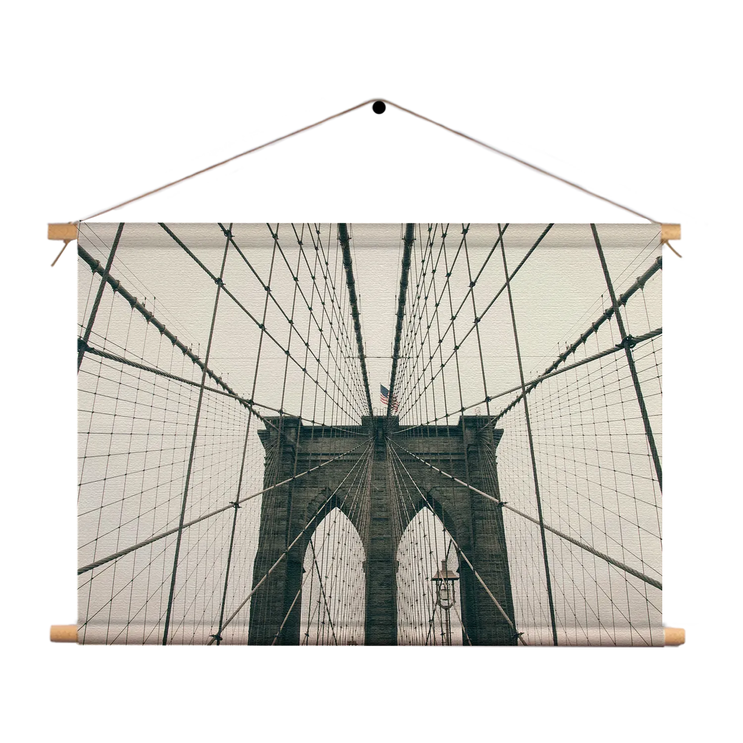 Textielposter Brooklyn Bridge New York City Rechthoek Horizontaal Template TP 50 70 Horizontaal Steden 41 1