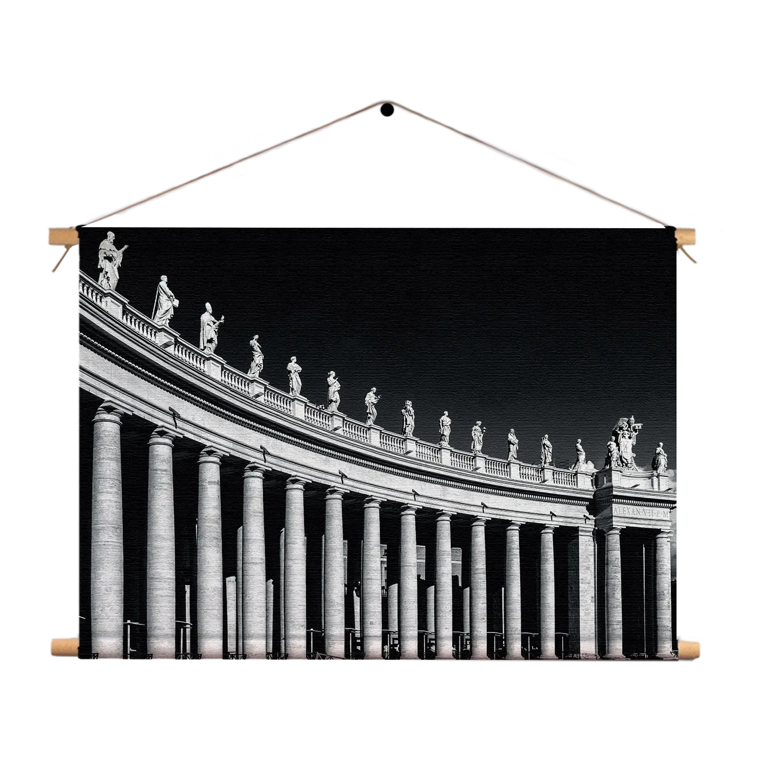 Textielposter De Zuilen van het Sint-Pietersplein Rechthoek Horizontaal Template TP 50 70 Horizontaal Steden 42 1