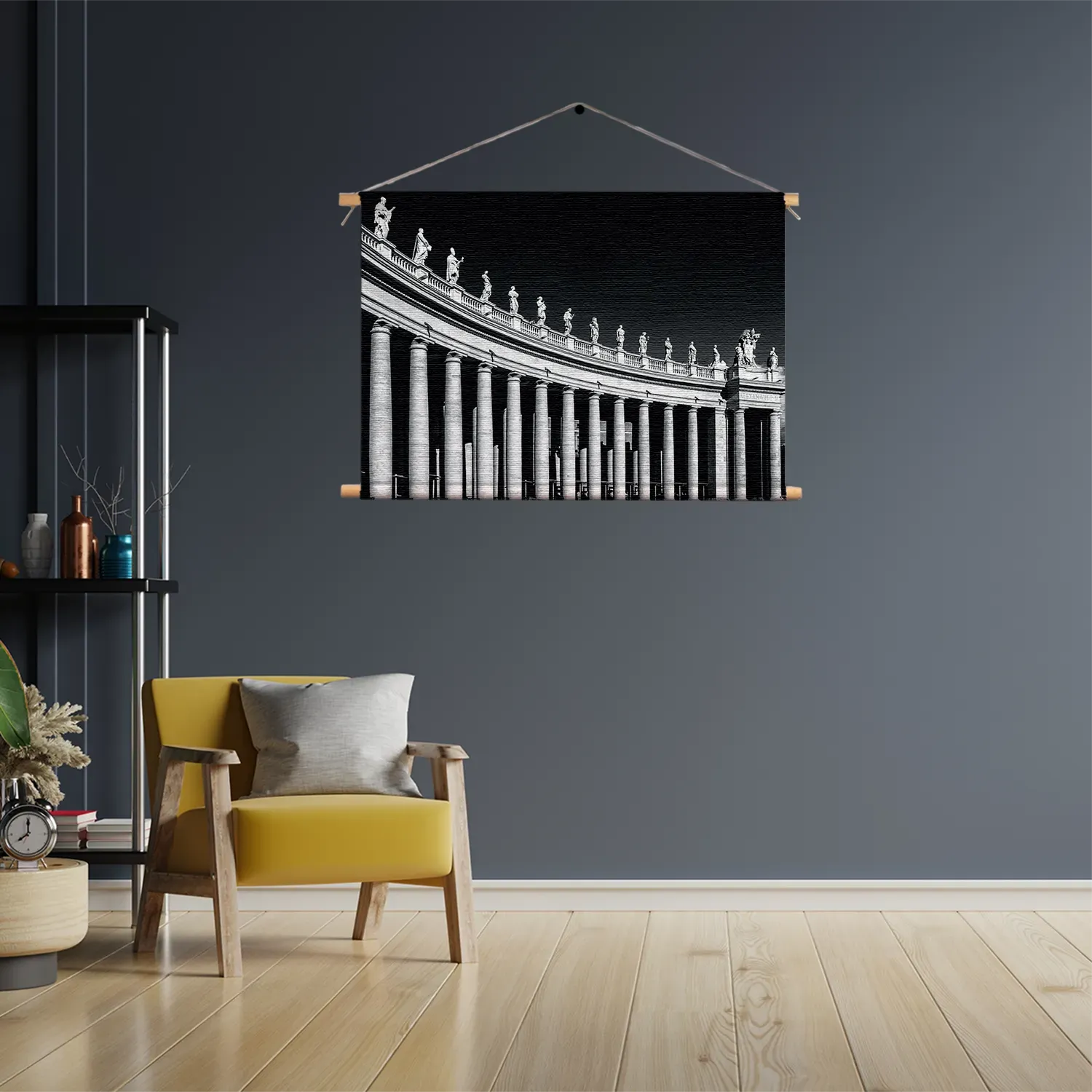 Textielposter De Zuilen van het Sint-Pietersplein Rechthoek Horizontaal Template TP 50 70 Horizontaal Steden 42 3