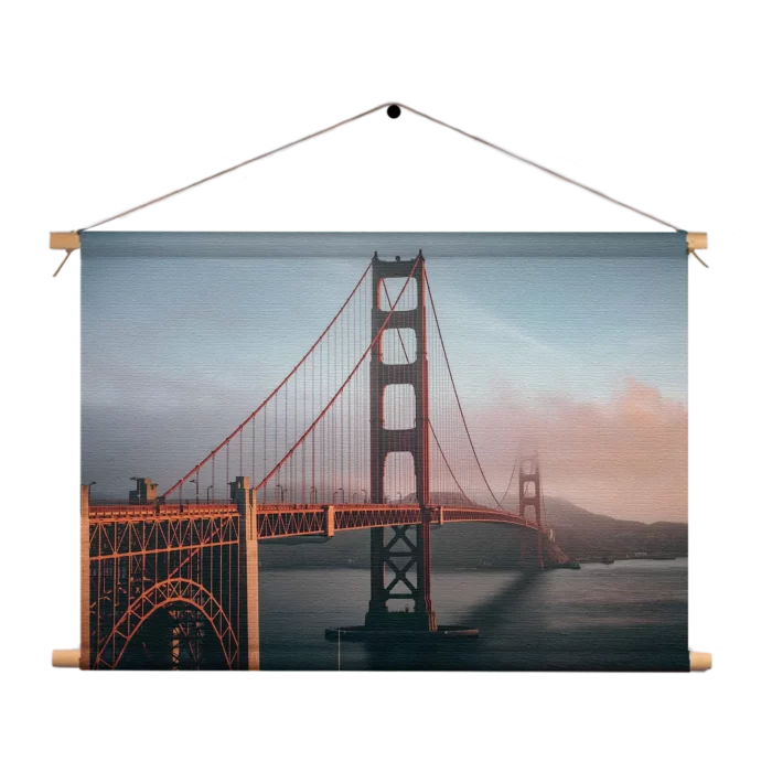 Textielposter Golden Gate Bridge San Francisco Rechthoek Horizontaal Template TP 50 70 Horizontaal Steden 49 1