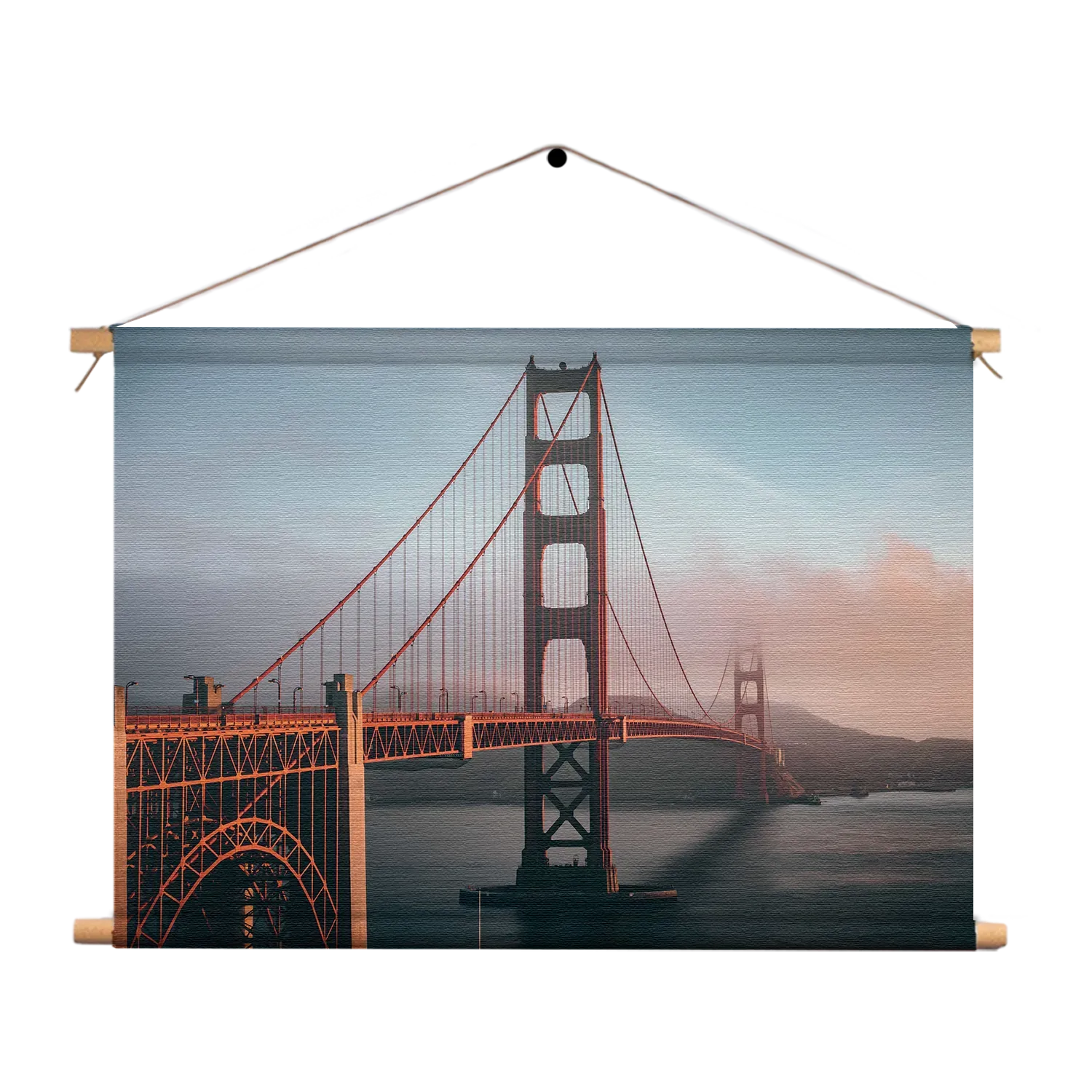 Textielposter Golden Gate Bridge San Francisco Rechthoek Horizontaal Template TP 50 70 Horizontaal Steden 49 1