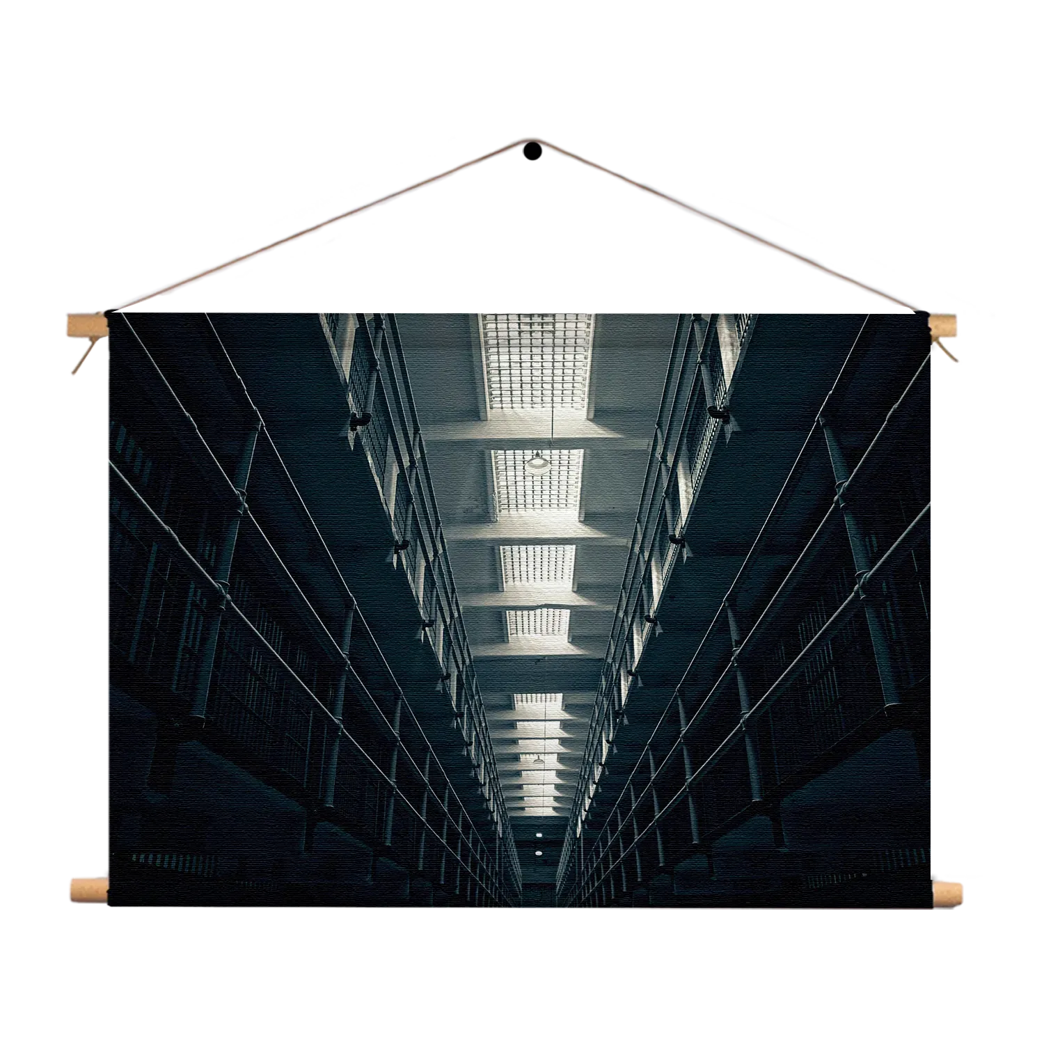 Textielposter Alcatraz Celblokken Rechthoek Horizontaal Template TP 50 70 Horizontaal Steden 52 1