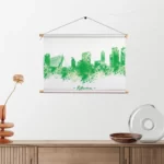Textielposter Skyline Rotterdam Watercolor Paint Rechthoek Horizontaal Template TP 50 70 Horizontaal Steden 53 2