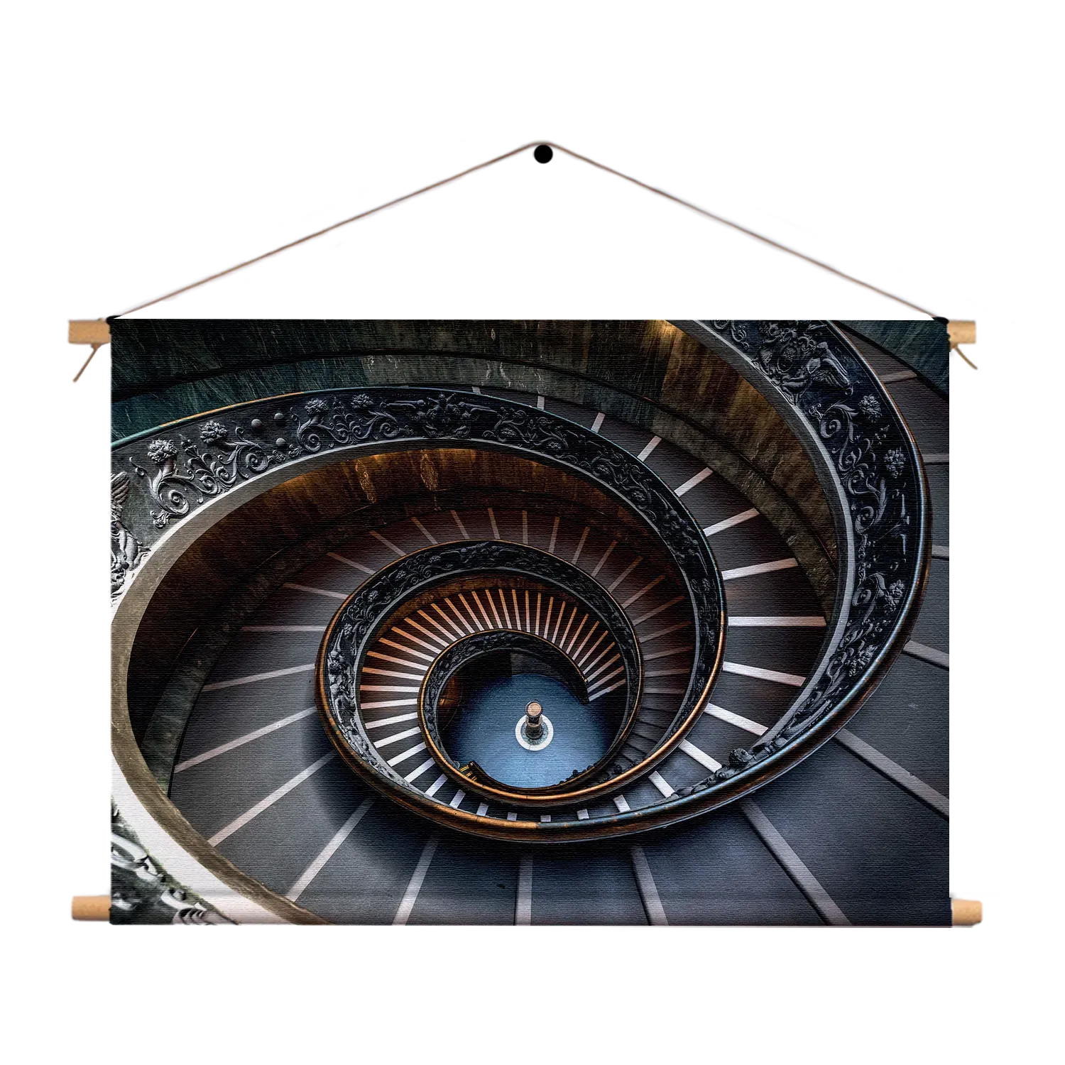 Textielposter De Trappen van het Vaticaan Rechthoek Horizontaal Template TP 50 70 Horizontaal Steden 61 1