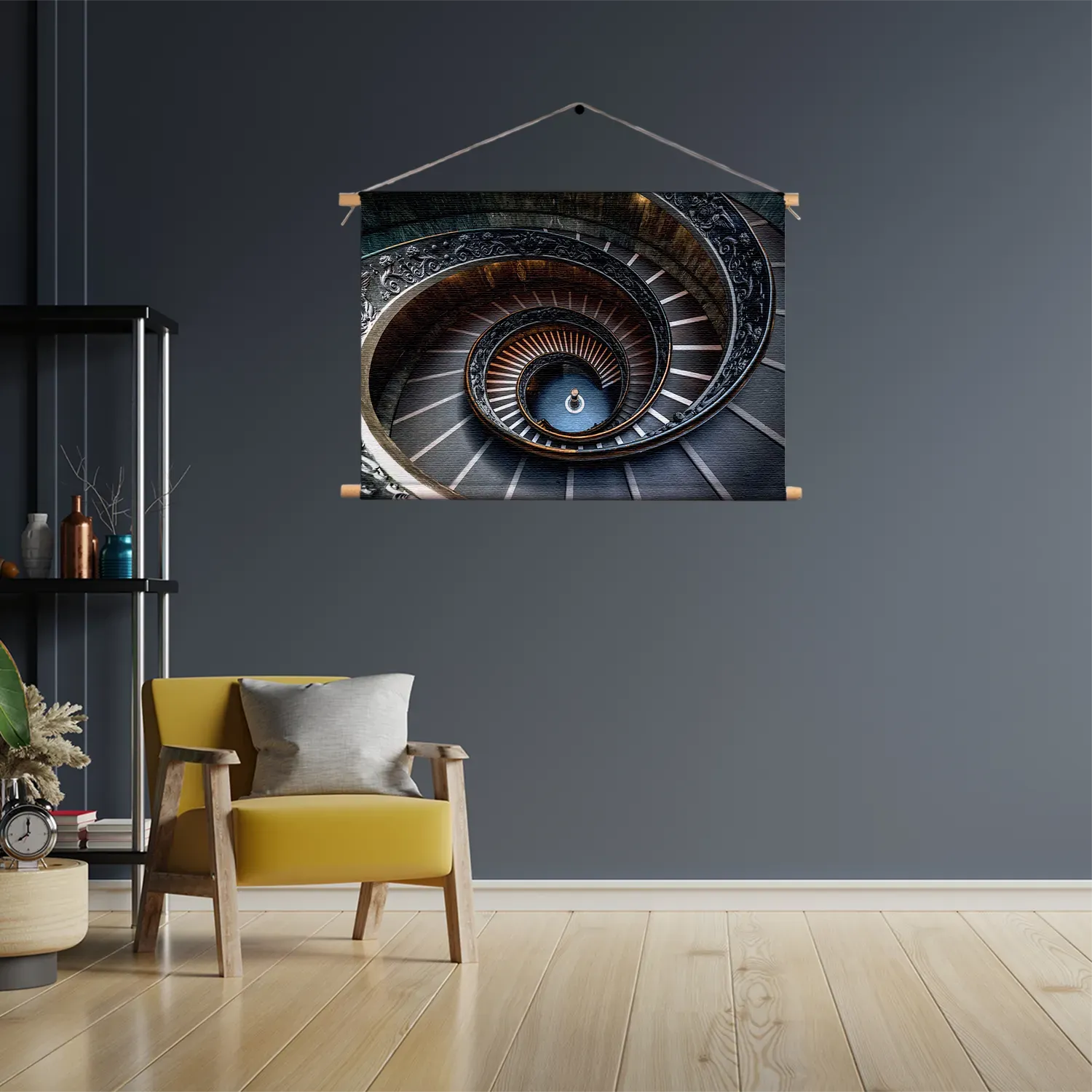 Textielposter De Trappen van het Vaticaan Rechthoek Horizontaal Template TP 50 70 Horizontaal Steden 61 3