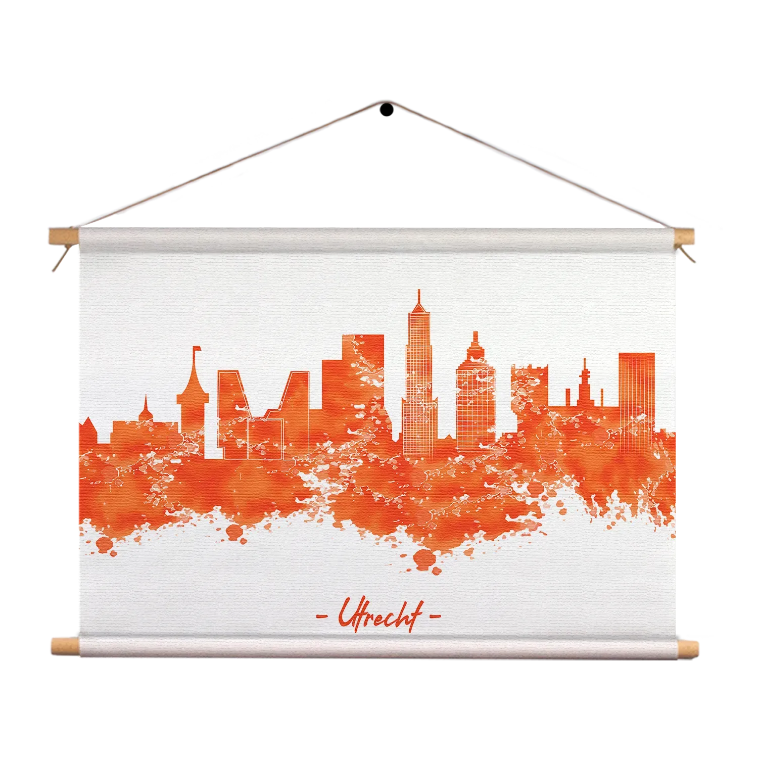 Template_TP_50-70_Horizontaal_Steden_98-1 Textielposter Skyline Utrecht Watercolor Paint Rechthoek Horizontaal Template TP 50 70 Horizontaal Steden 98 1