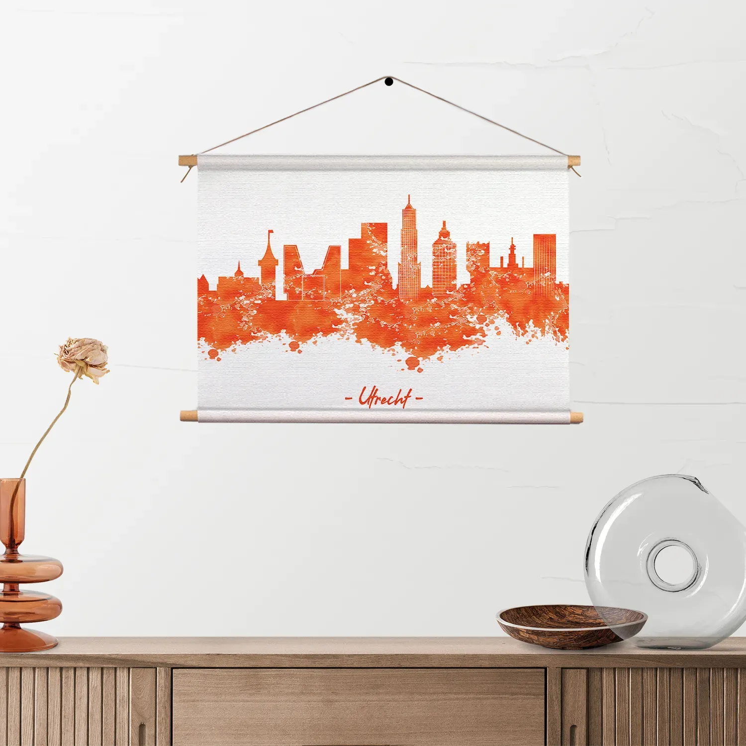 Template_TP_50-70_Horizontaal_Steden_98-2 Textielposter Skyline Utrecht Watercolor Paint Rechthoek Horizontaal Template TP 50 70 Horizontaal Steden 98 2