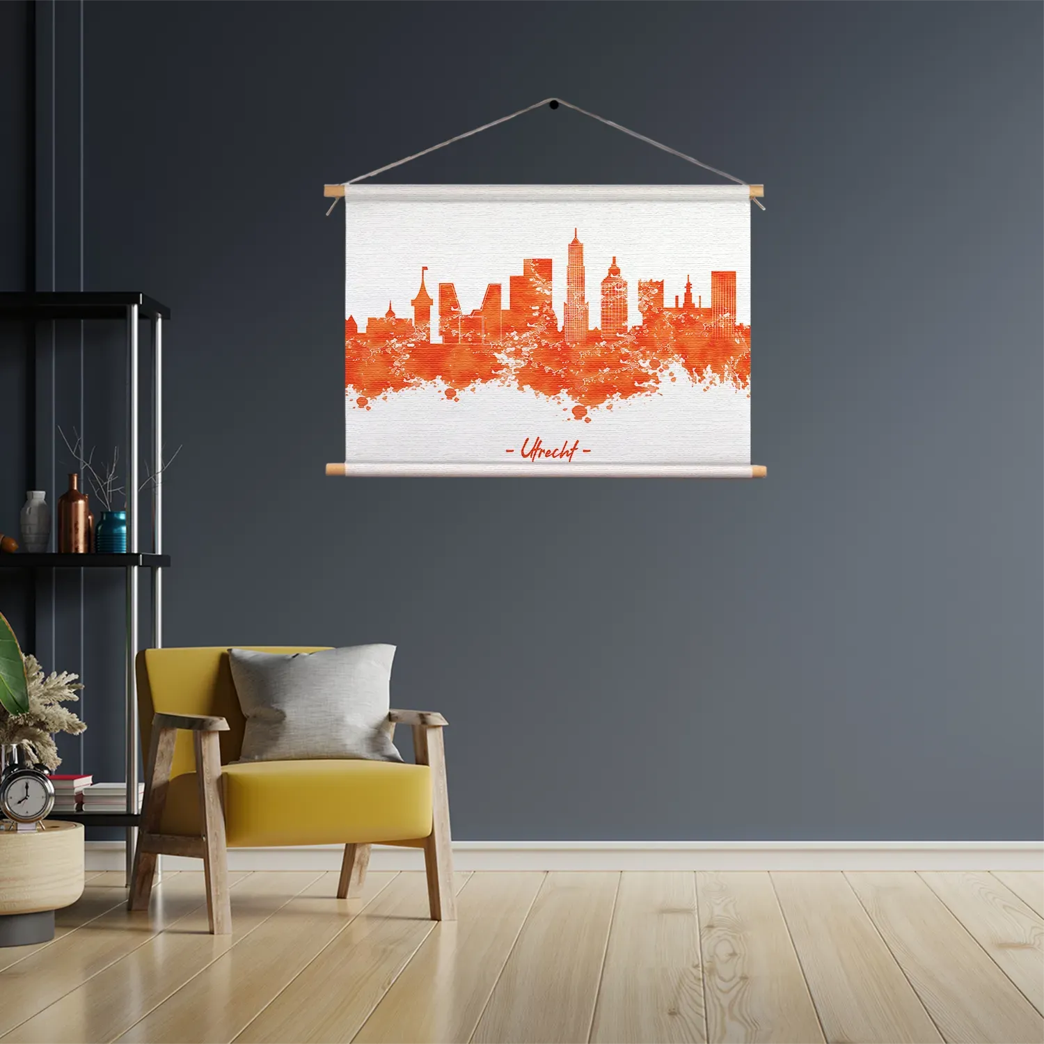 Template_TP_50-70_Horizontaal_Steden_98-3 Textielposter Skyline Utrecht Watercolor Paint Rechthoek Horizontaal Template TP 50 70 Horizontaal Steden 98 3