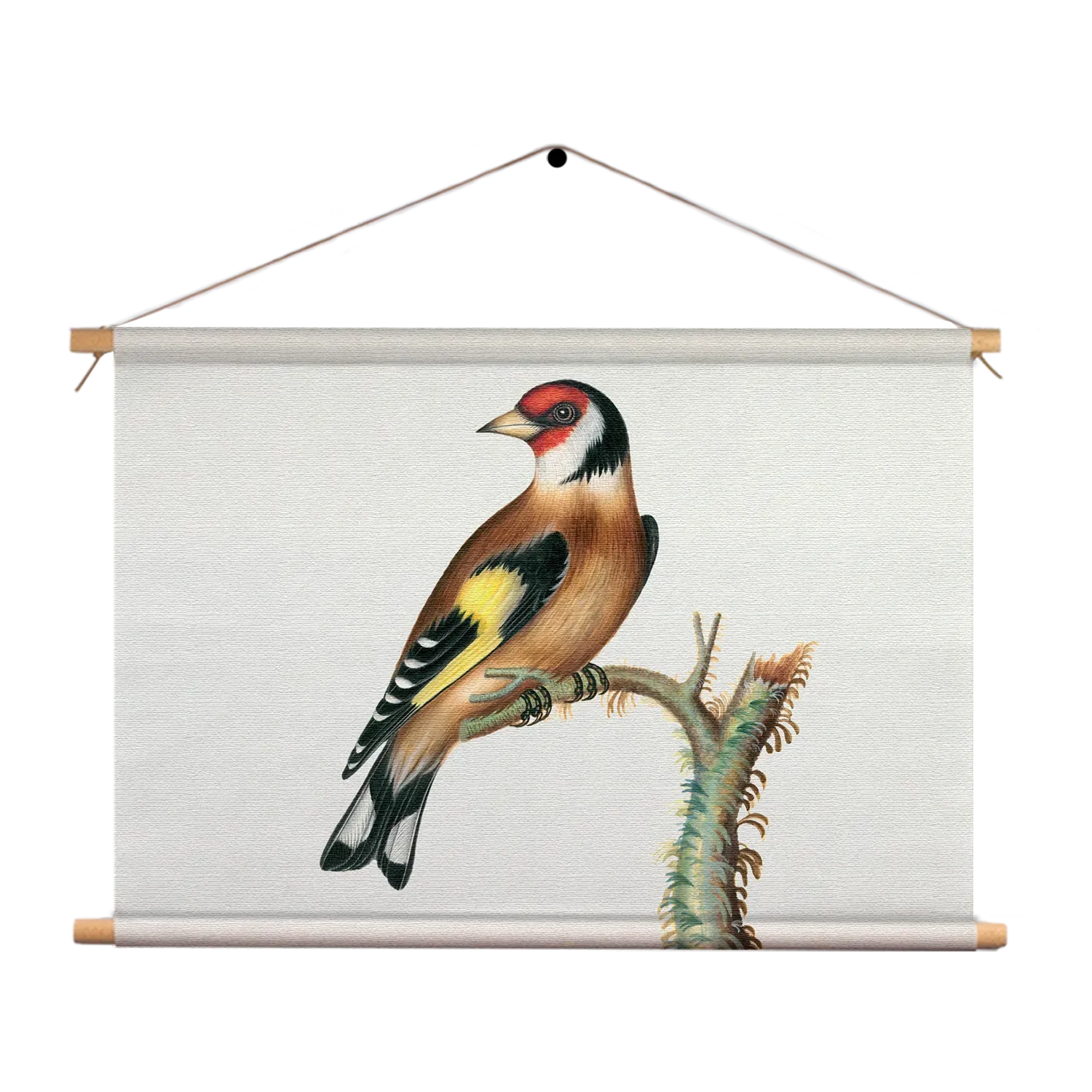 Textielposter Prent Natuur Vogel en Bloemen 15 Rechthoek Horizontaal Template TP 50 70 Horizontaal Vintage 15 1