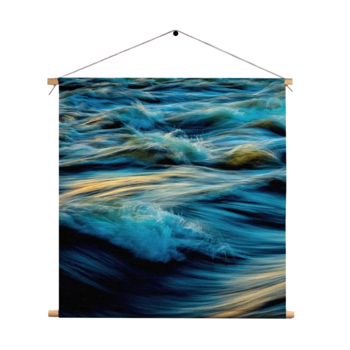 Textielposter Oceaan - Golven - Zee Vierkant Template TP Vierkant Abstract 02 1