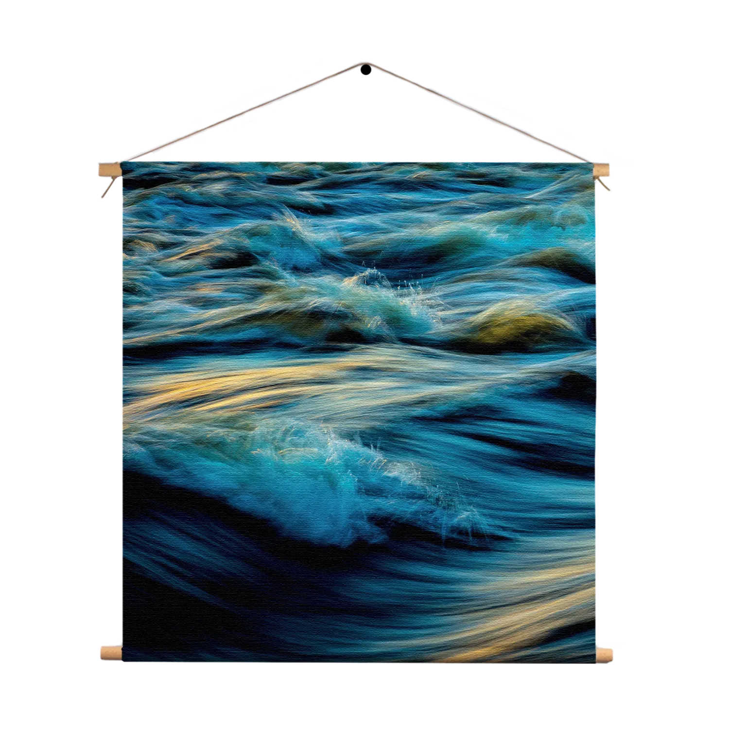 Textielposter Oceaan - Golven - Zee Vierkant Template TP Vierkant Abstract 02 1