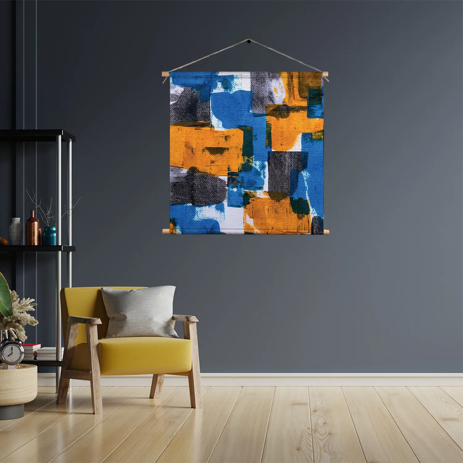 Textielposter Kleurrijk Schilderij Vierkant Template TP Vierkant Abstract 03 3