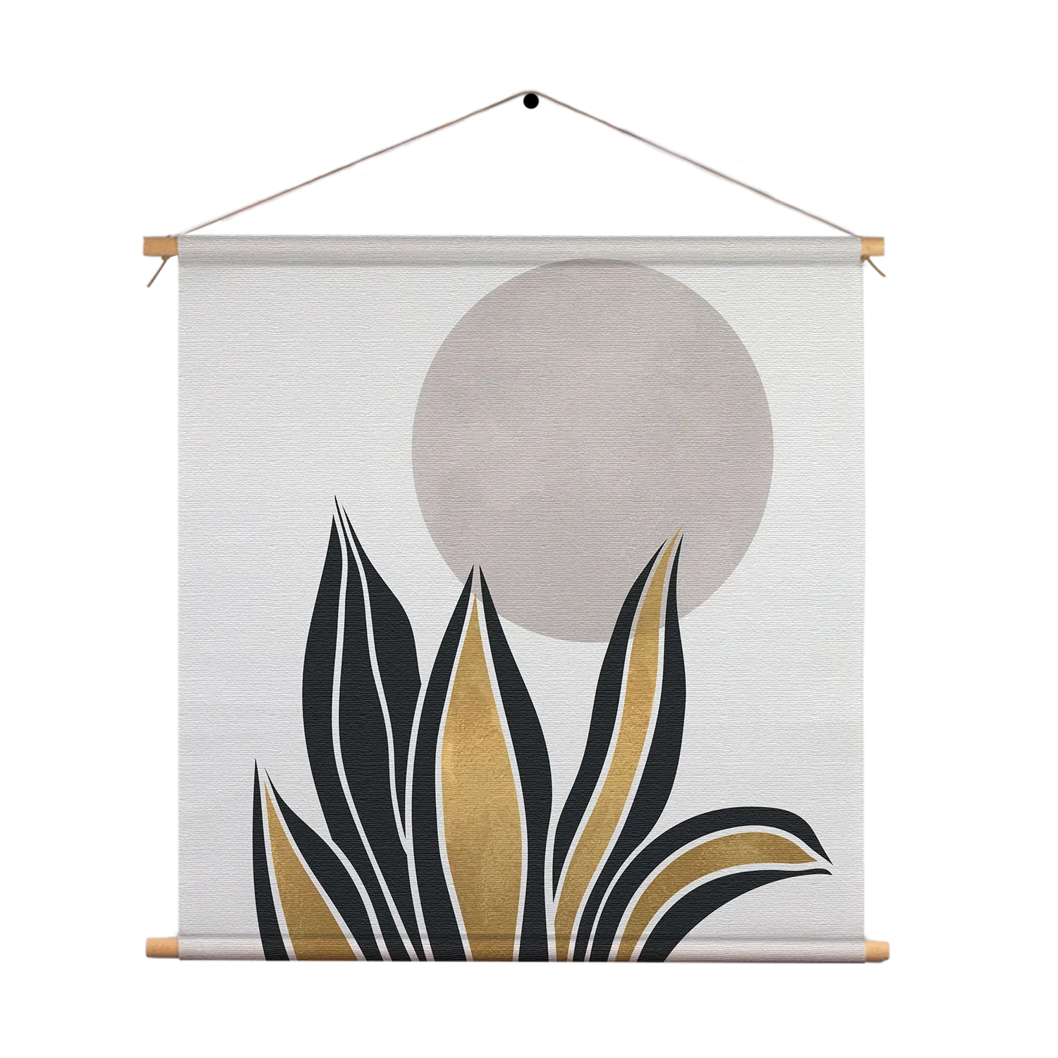 Textielposter Het Gouden Blad Vierkant Template TP Vierkant Abstract 04 1