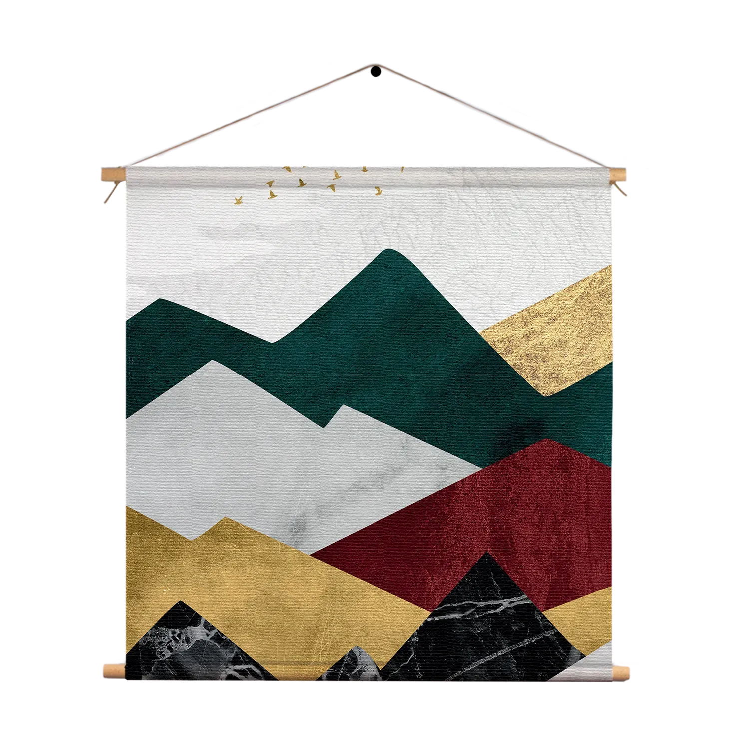 Textielposter Kleurrijke Bergen 01 Vierkant Template TP Vierkant Abstract 09 1