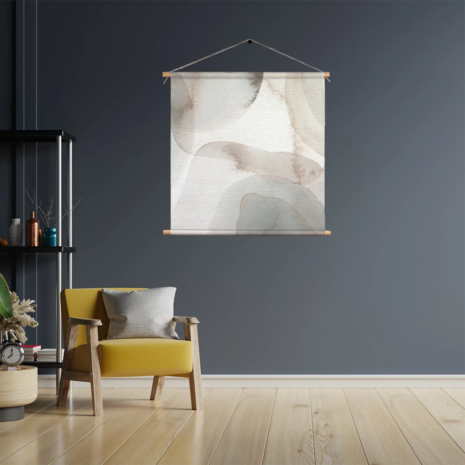 Textielposter Abstract Rustige Tinten met Accent 03 Vierkant Template TP Vierkant Abstract 108 3