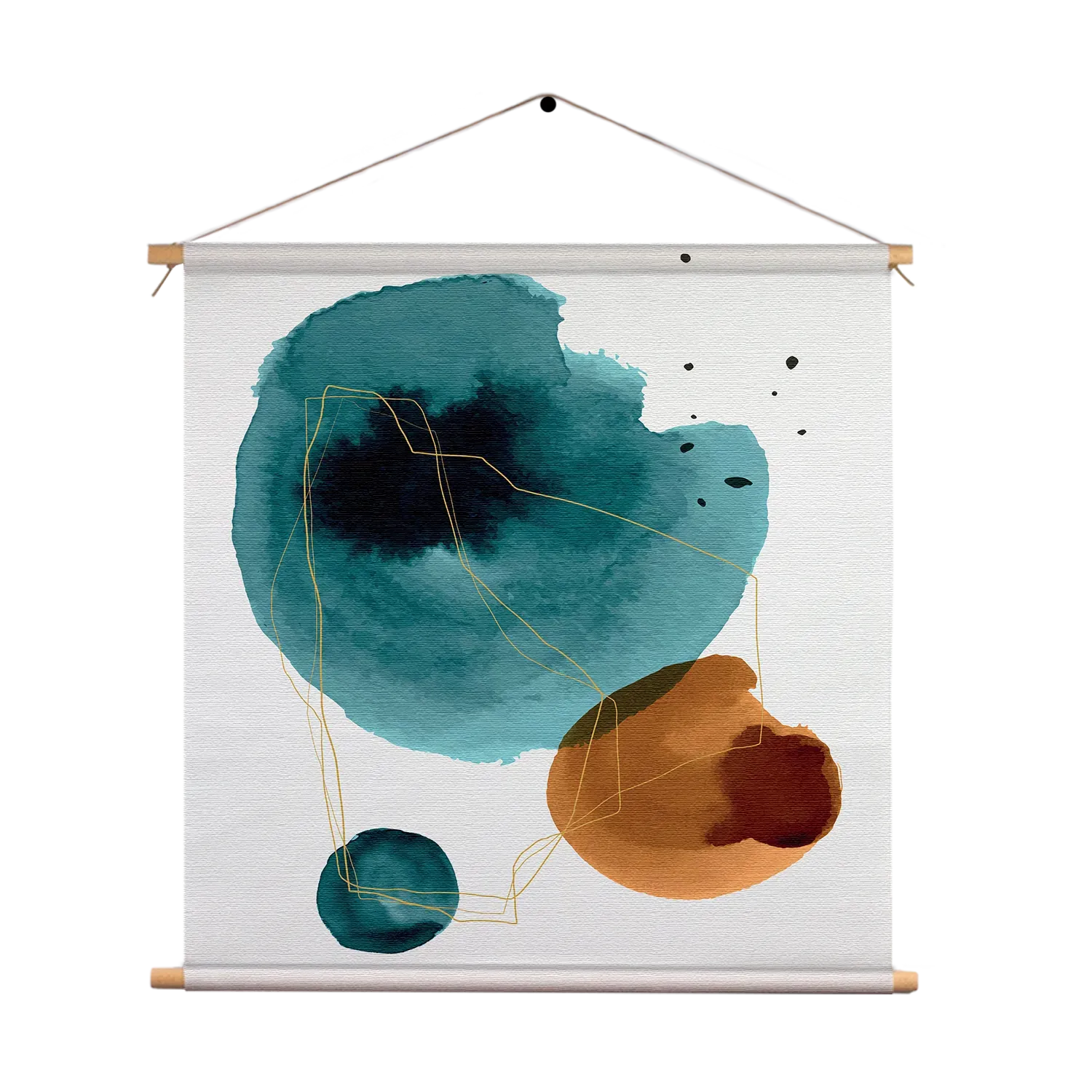 Textielposter Abstract Cirkels Multikleur 03 Vierkant Template TP Vierkant Abstract 110 1