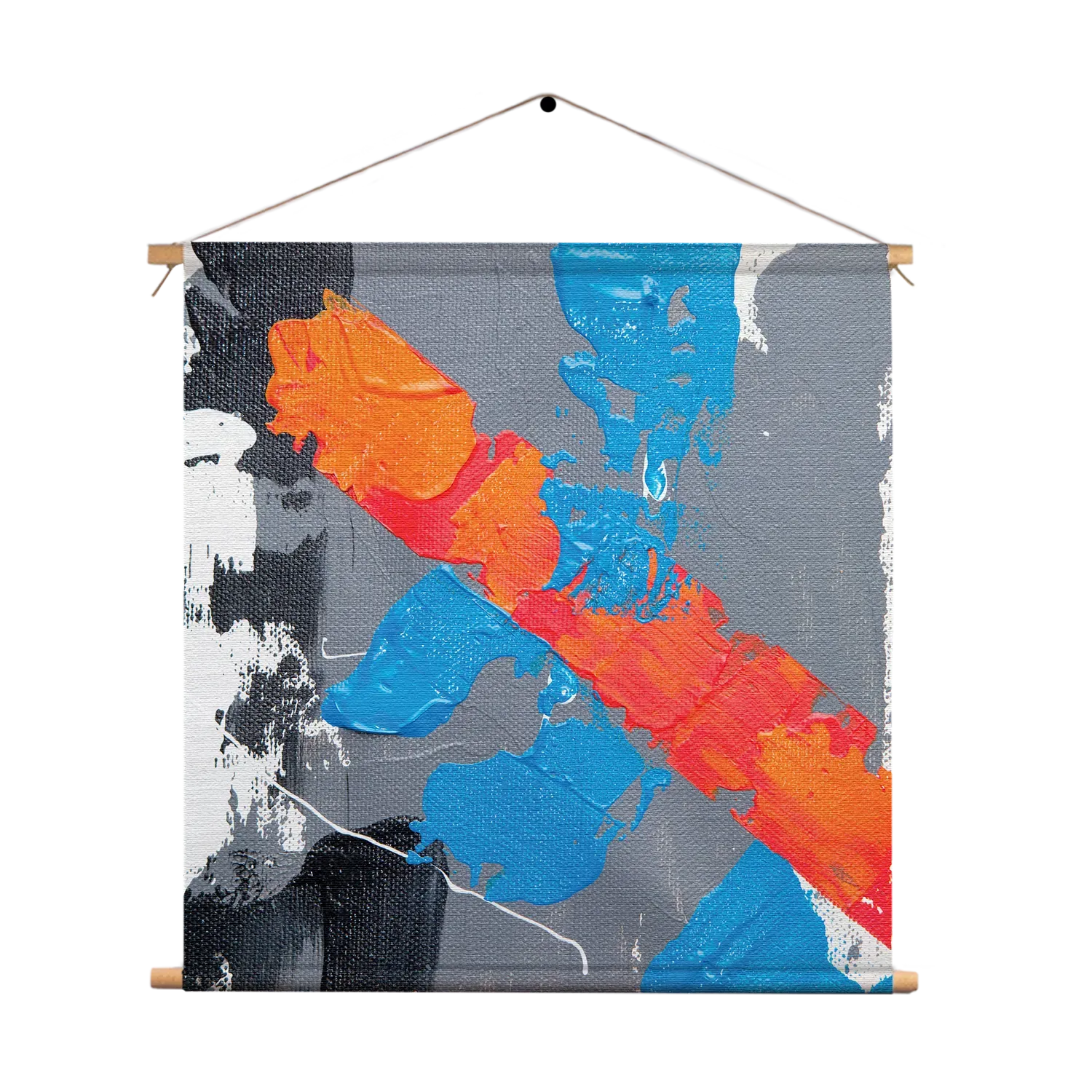 Textielposter Painted Canvas Vierkant Template TP Vierkant Abstract 118 1