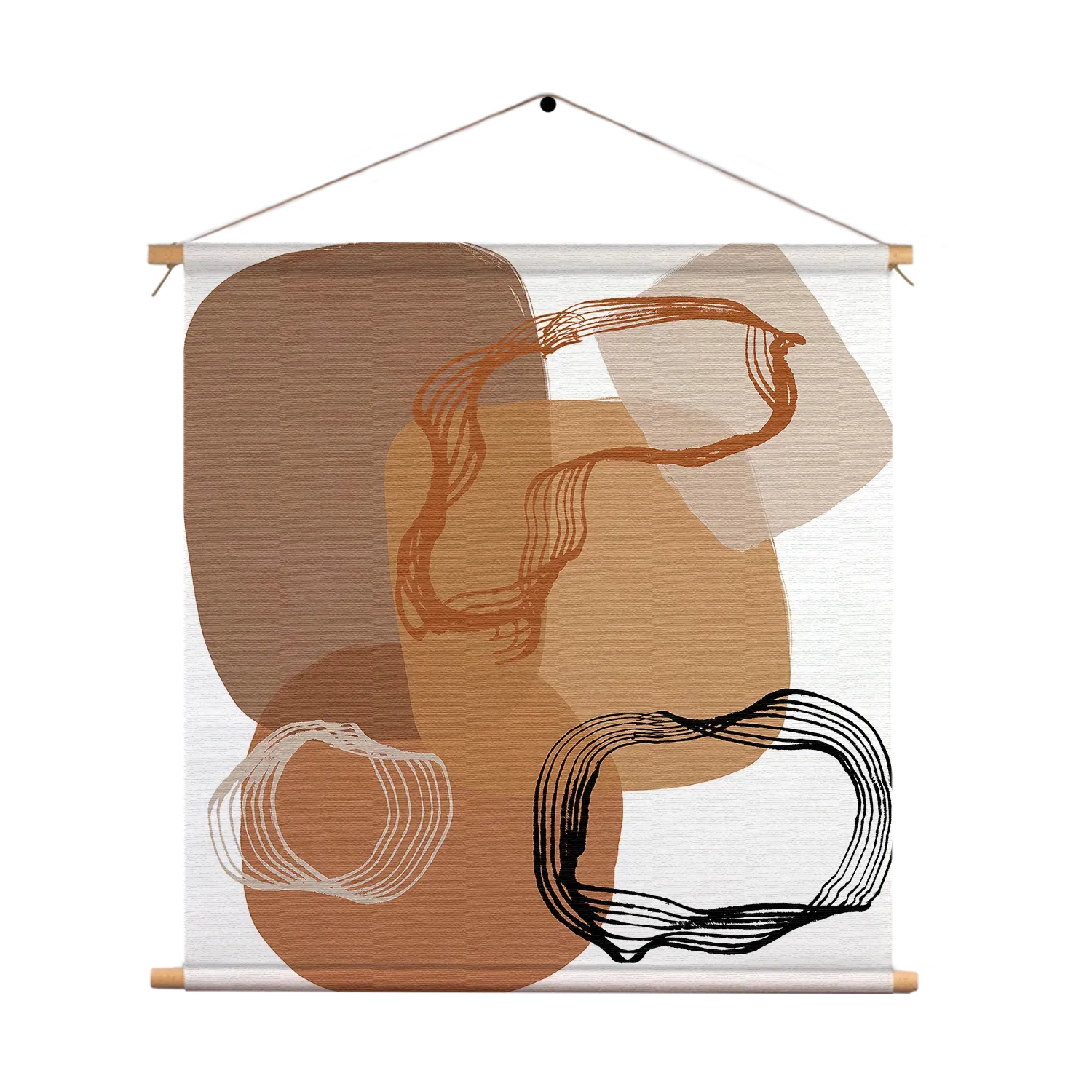 Textielposter Naturel tinten scandinavisch 01 Vierkant Template TP Vierkant Abstract 14 1