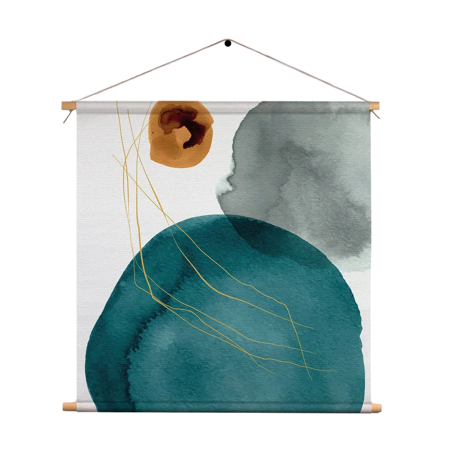 Textielposter Abstract Cirkels Multikleur 01 Vierkant Template TP Vierkant Abstract 20 1