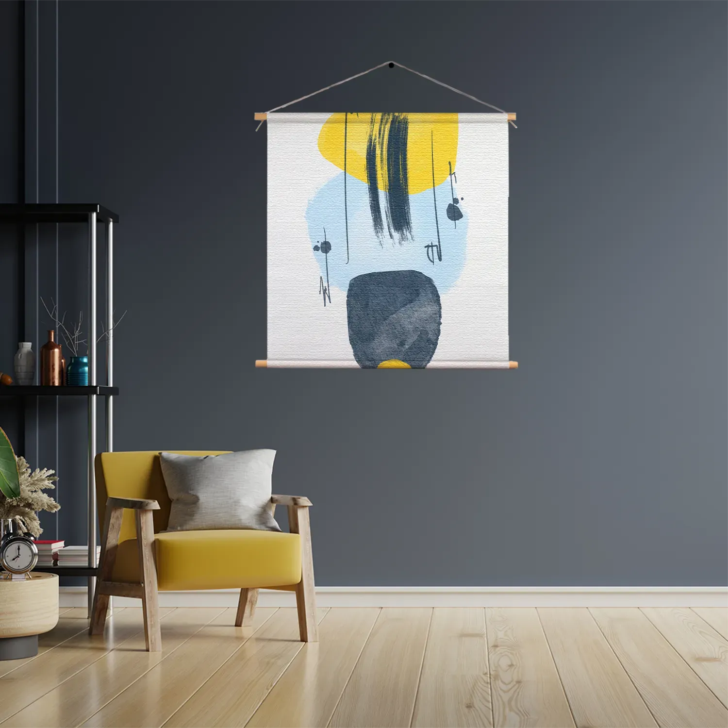 Textielposter Scandinavisch patroon Vierkant Template TP Vierkant Abstract 22 3