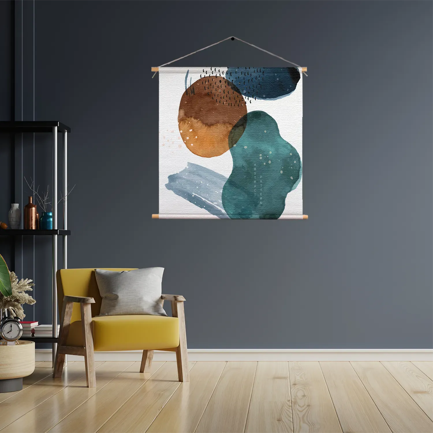 Textielposter Abstract Cirkels Multikleur 02 Vierkant Template TP Vierkant Abstract 34 3