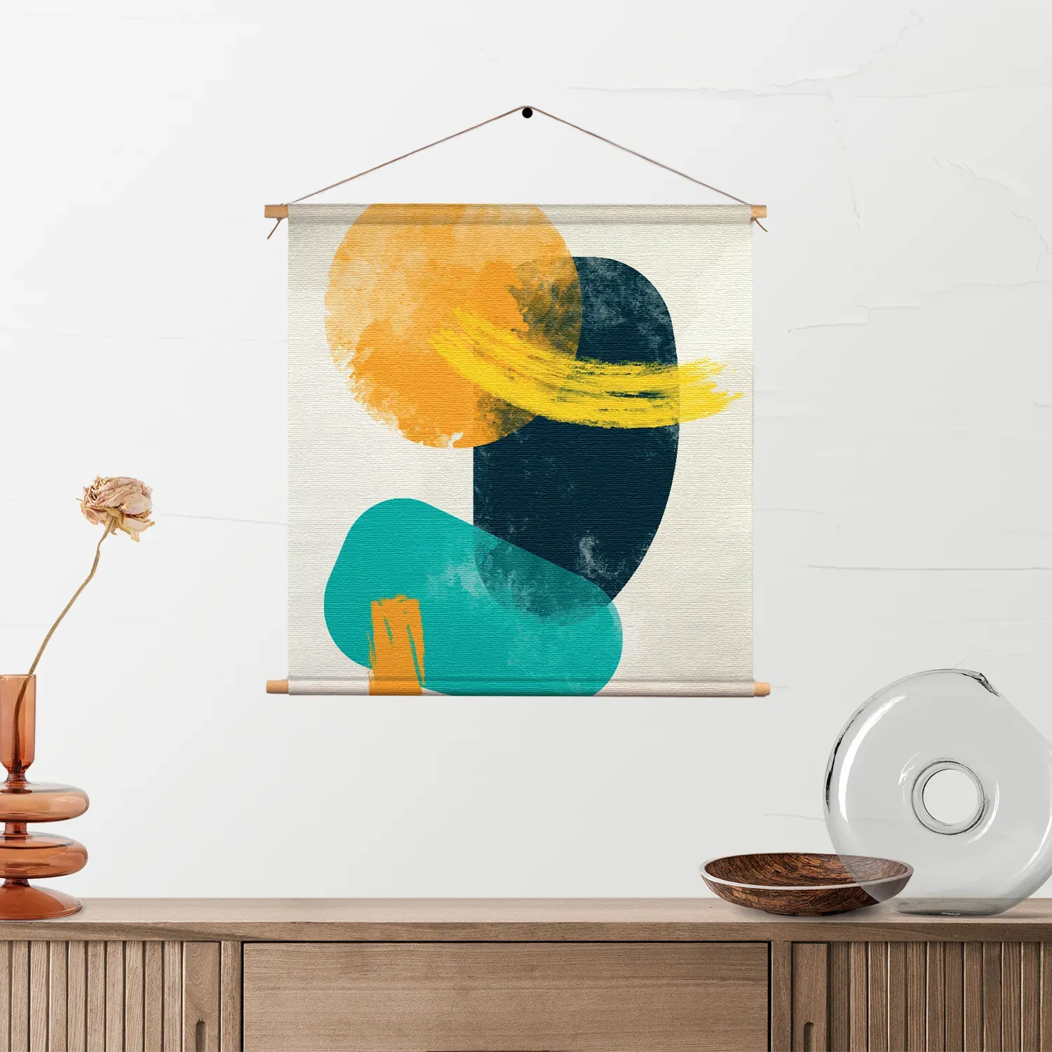 Textielposter Kleurrijk Abstract 01 Vierkant Template TP Vierkant Abstract 43 2