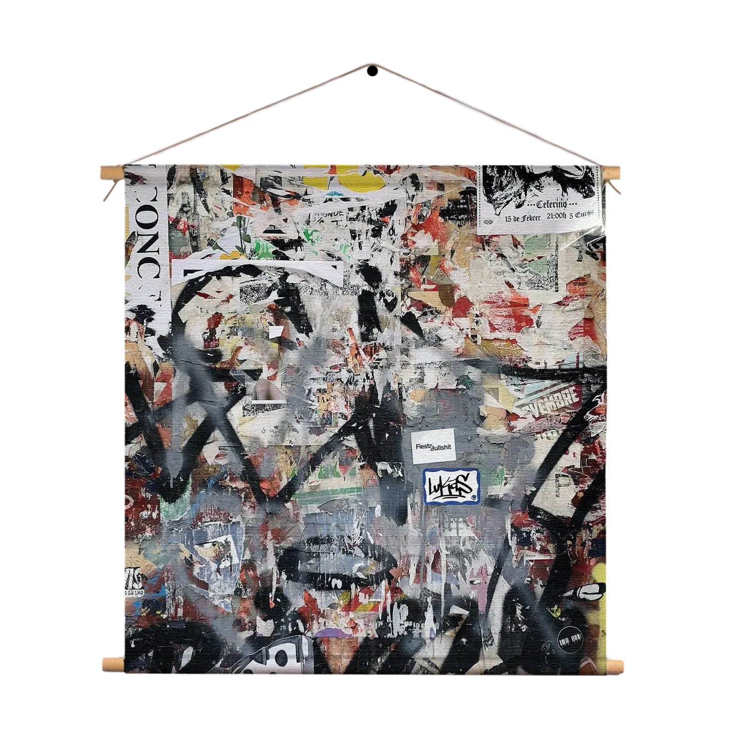 Textielposter Knip en Plak Kunst Vierkant Template TP Vierkant Abstract 50 1