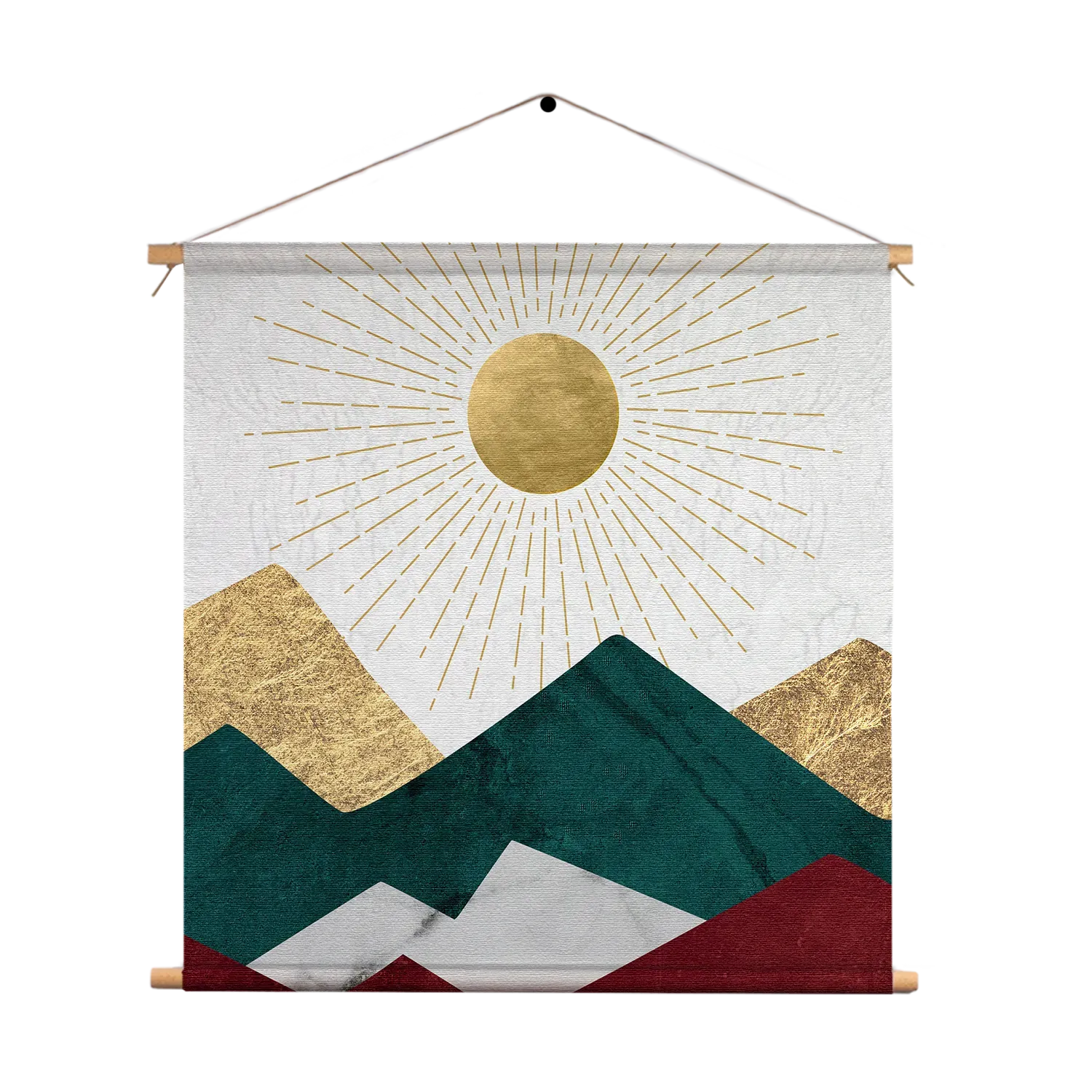 Textielposter Kleurrijke Bergen 02 Vierkant Template TP Vierkant Abstract 52 1