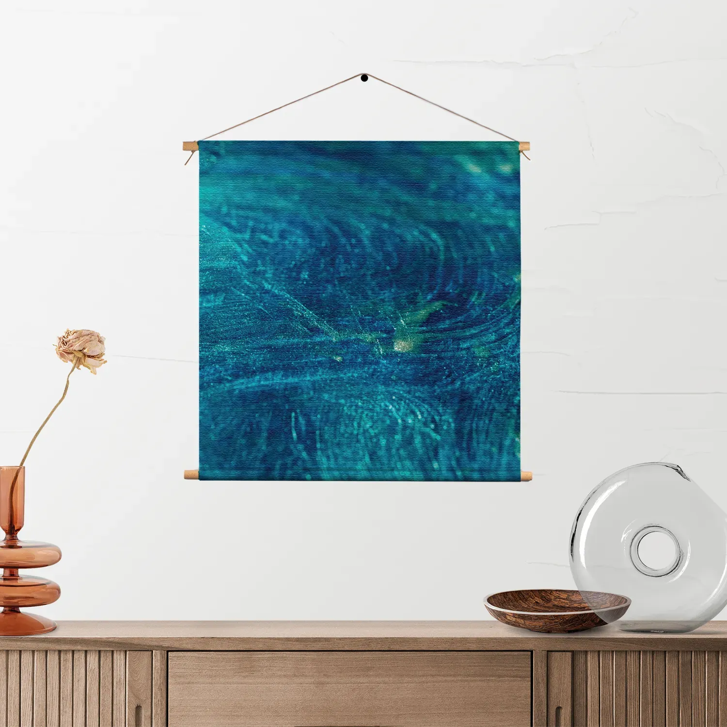 Textielposter Blue Ice Vierkant Template TP Vierkant Abstract 54 2