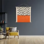 Textielposter Scandinavisch Oranje Vierkant Template TP Vierkant Abstract 60 3