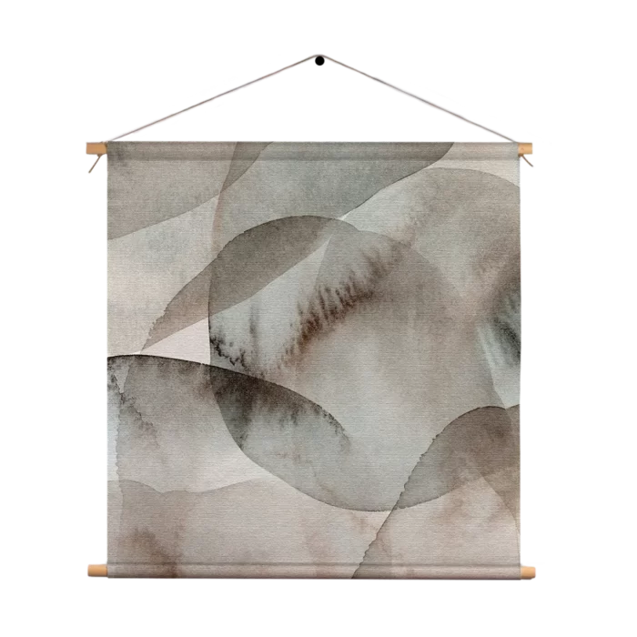 Textielposter Abstract Rustige Tinten met Accent 02 Vierkant Template TP Vierkant Abstract 69 1