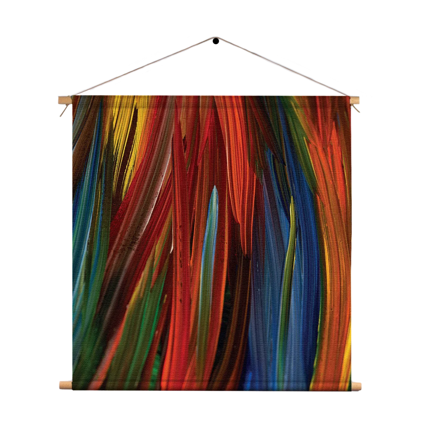 Textielposter Geschilderde Strepen Kleurrijk Vierkant Template TP Vierkant Abstract 75 1