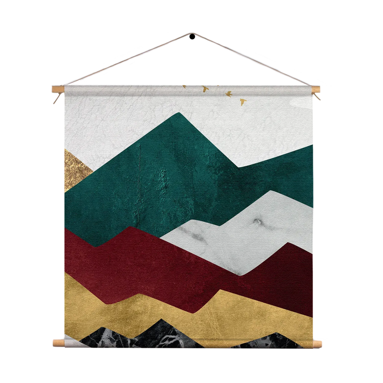 Textielposter Kleurrijke Bergen 03 Vierkant Template TP Vierkant Abstract 80 1