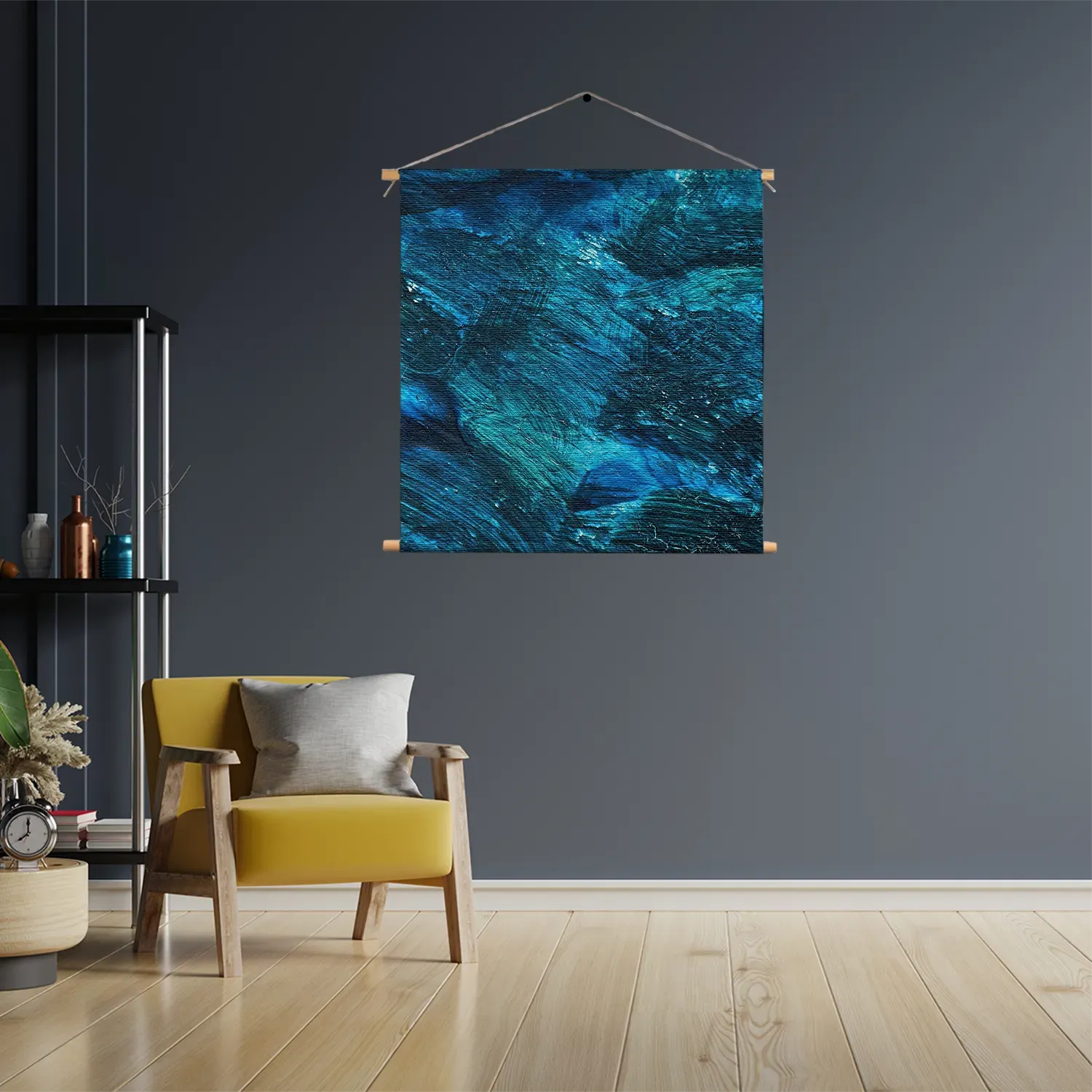 Textielposter Abstrat Blauw Vierkant Template TP Vierkant Abstract 84 3