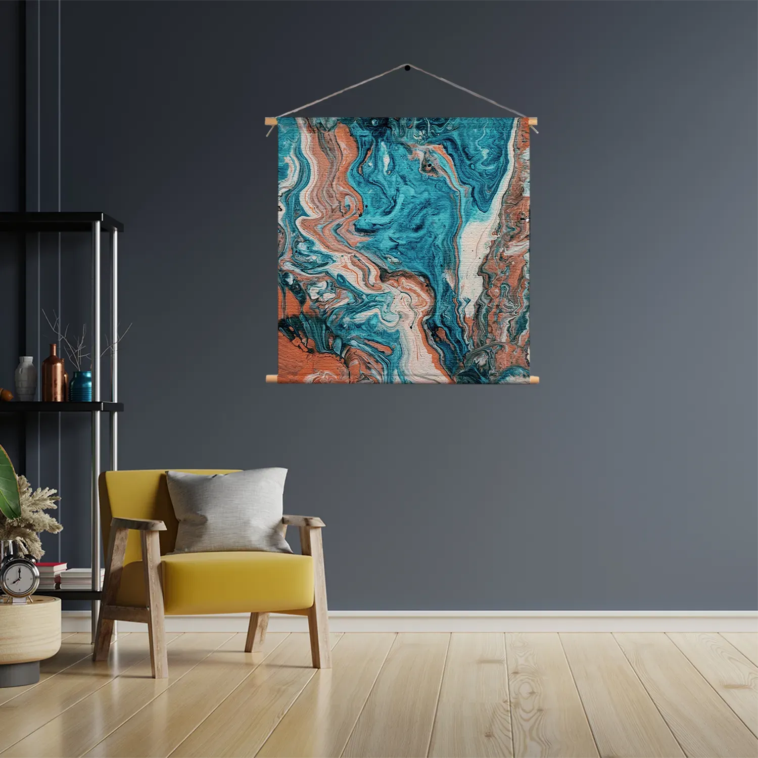 Textielposter Painted Colored Vierkant Template TP Vierkant Abstract 85 3