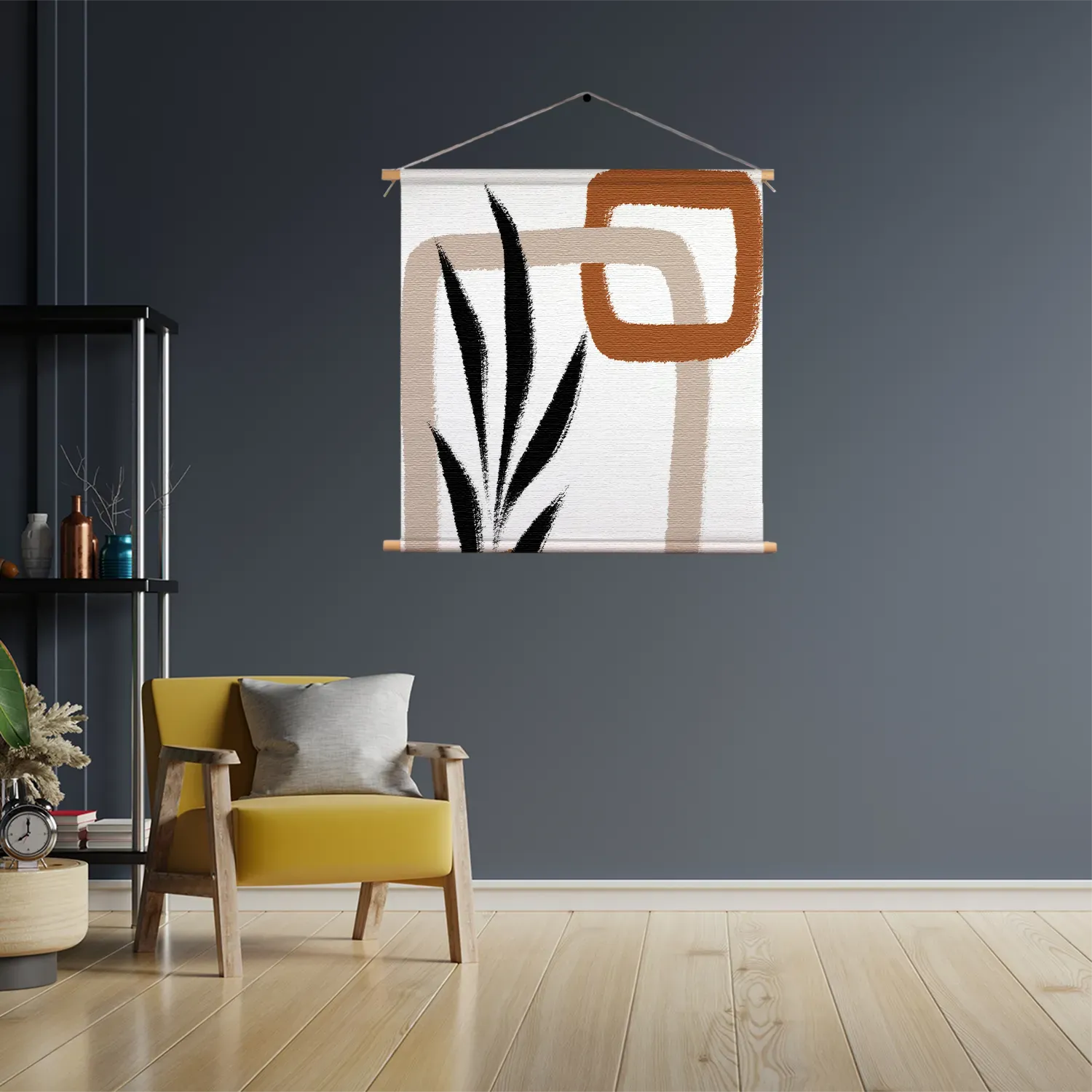 Textielposter Naturel tinten scandinavisch 02 Vierkant Template TP Vierkant Abstract 97 3