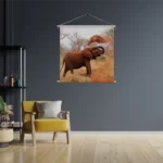 Textielposter Wilde Olifant Vierkant Template TP Vierkant Dieren 17 3