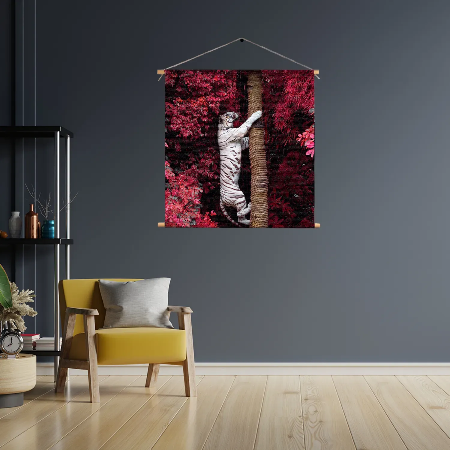 Textielposter De Witte Tijger Vierkant Template TP Vierkant Dieren 28 3