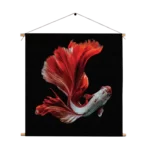 Textielposter The Betta Fish Vierkant Template TP Vierkant Dieren 43 1