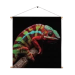 Textielposter De Kameleon Vierkant Template TP Vierkant Dieren 46 1