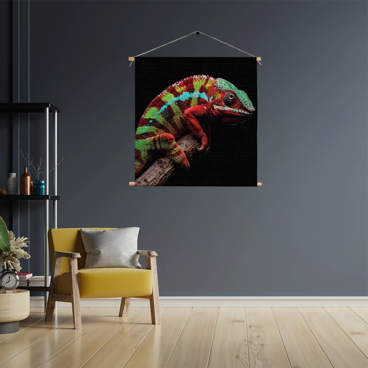 Textielposter De Kameleon Vierkant Template TP Vierkant Dieren 46 3