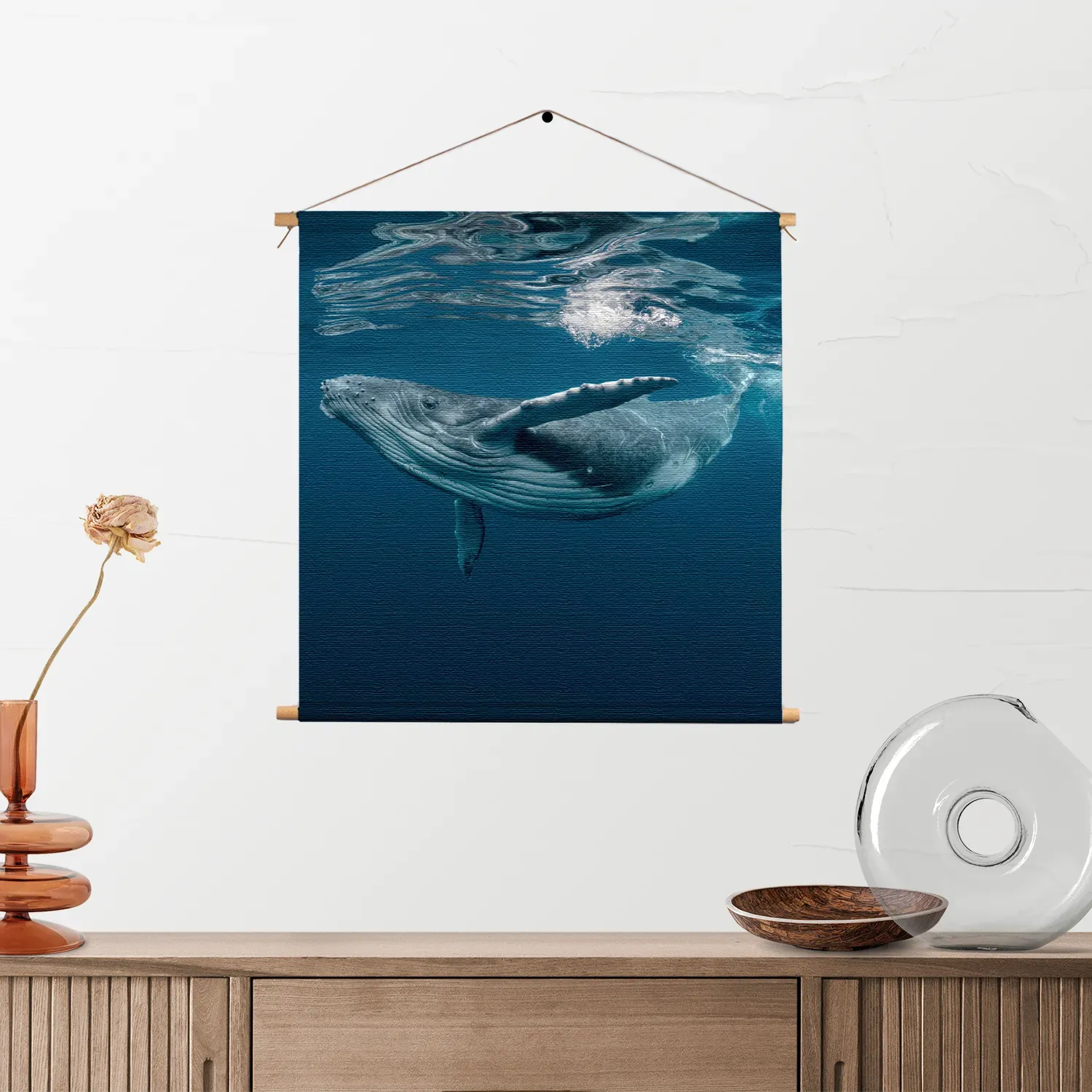 Textielposter De Walvis Vierkant Template TP Vierkant Dieren 60 2