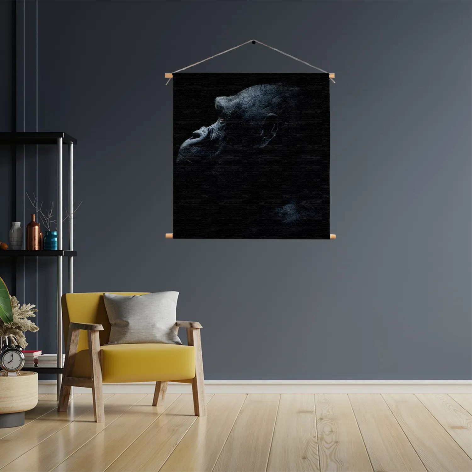 Template_TP_Vierkant_Dieren_65-3 Textielposter De Aap Zwart Wit Vierkant Template TP Vierkant Dieren 65 3