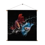 Template_TP_Vierkant_Dieren_68-1 Textielposter Twain Betta Fishes Vierkant Template TP Vierkant Dieren 68 1