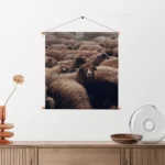 Textielposter Kudde Schapen Vierkant Template TP Vierkant Dieren 8 2