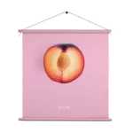 Textielposter Plum Pruim Paars Vierkant Template TP Vierkant Eten En Drinken 10 1