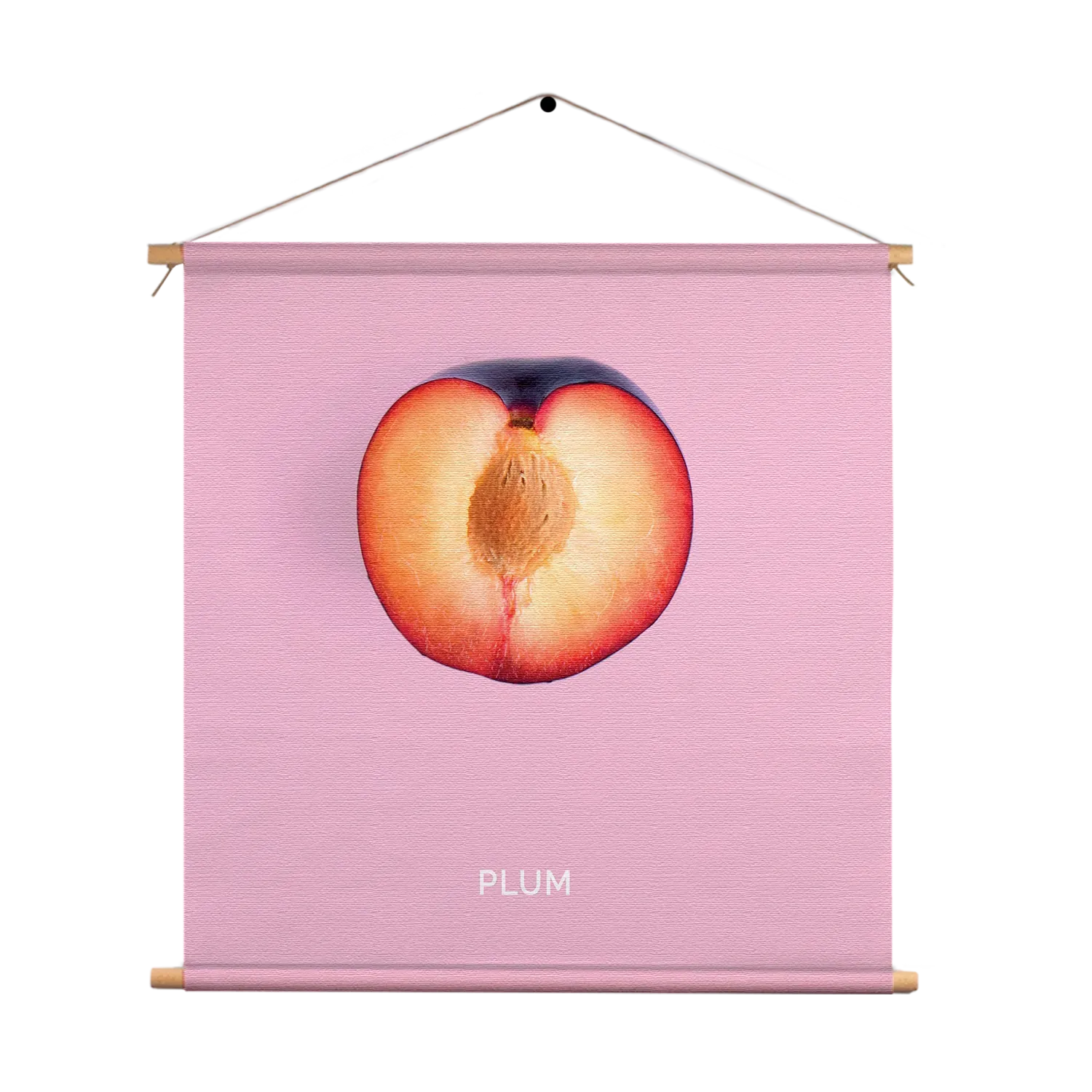 Textielposter Plum Pruim Paars Vierkant Template TP Vierkant Eten En Drinken 10 1
