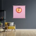 Textielposter Plum Pruim Paars Vierkant Template TP Vierkant Eten En Drinken 10 3