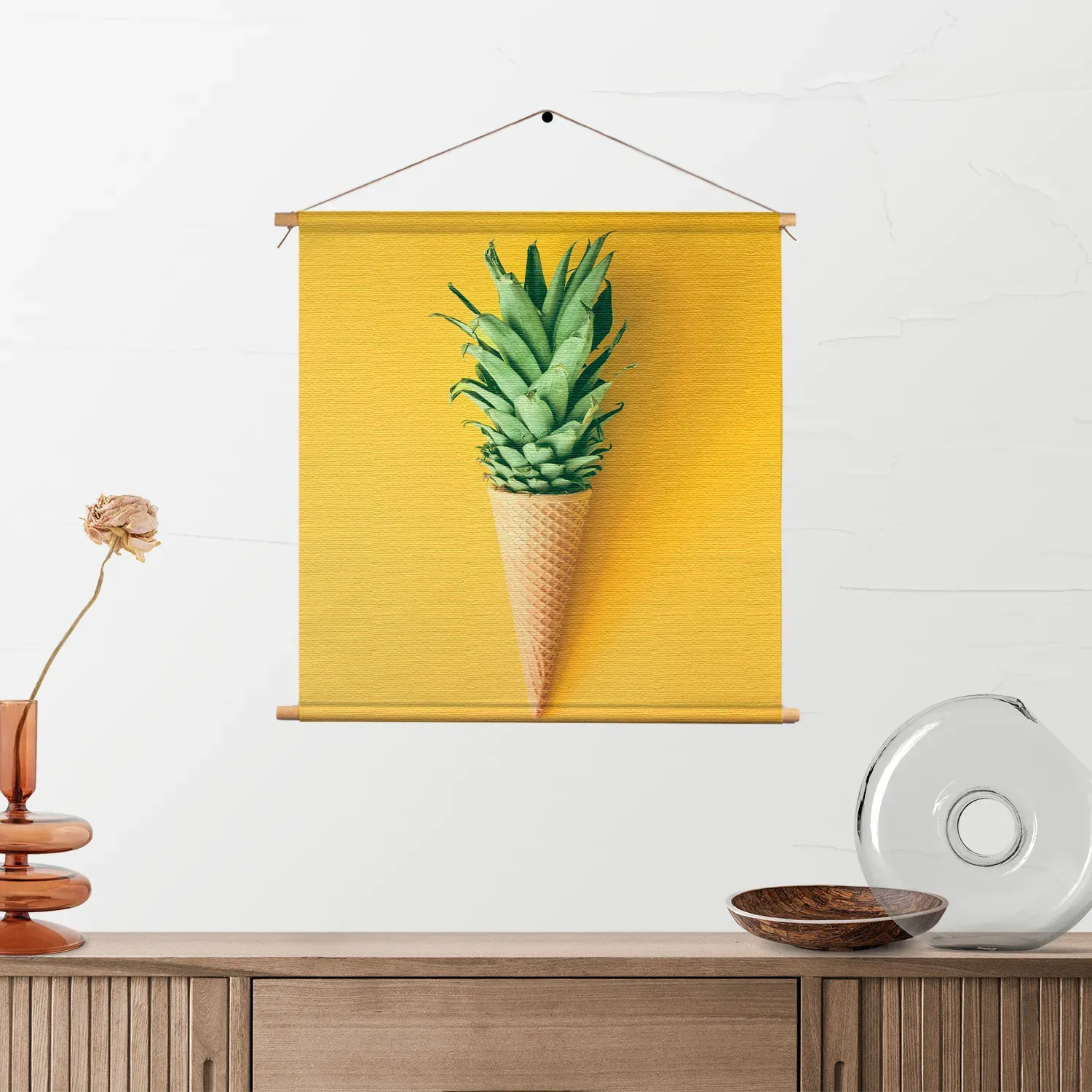 Textielposter Ijshoorn met Plant Vierkant Template TP Vierkant Eten En Drinken 16 2