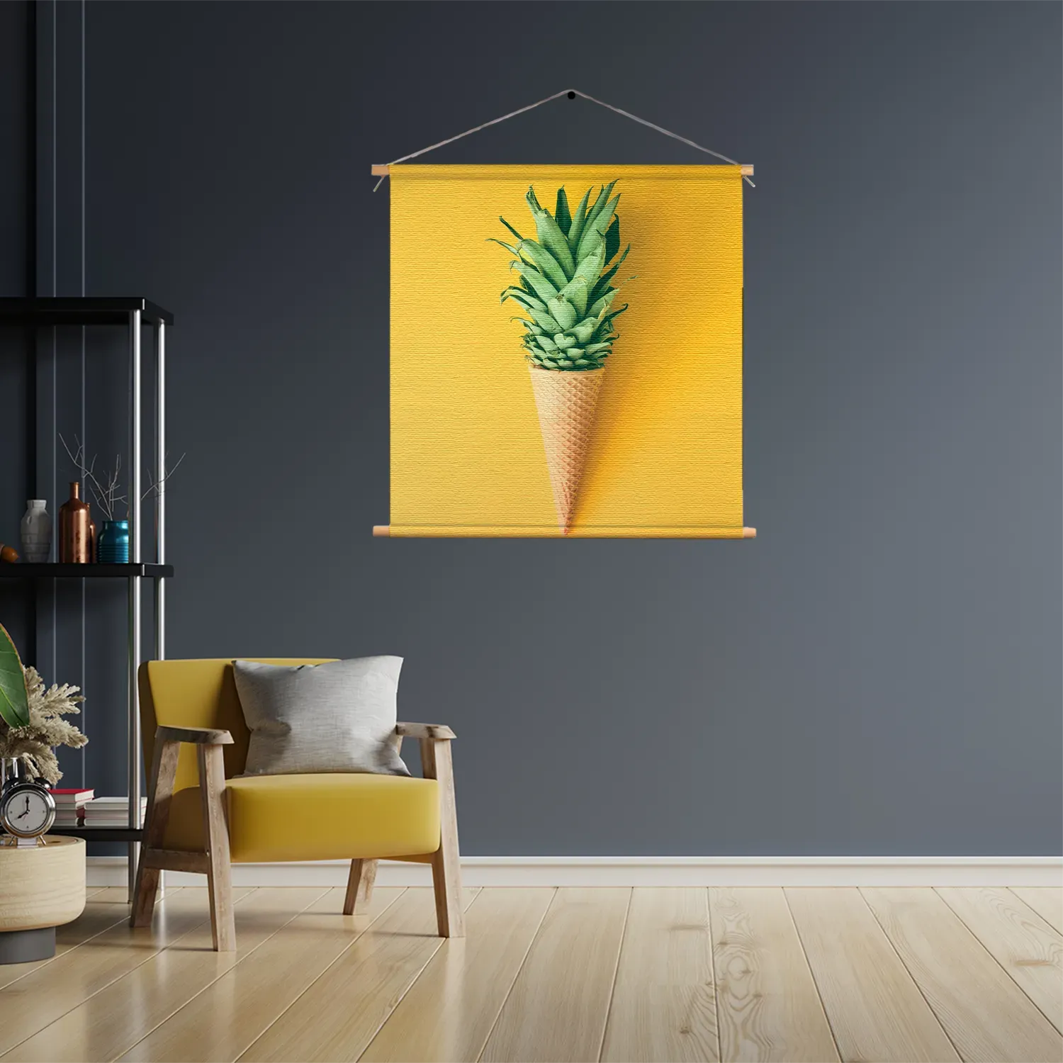 Textielposter Ijshoorn met Plant Vierkant Template TP Vierkant Eten En Drinken 16 3